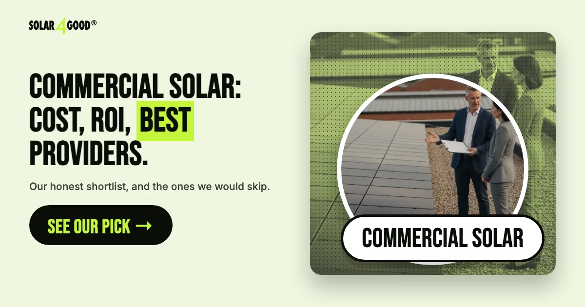 Best Commercial Solar Providers in the UK: 2026 Cost ROI Guide