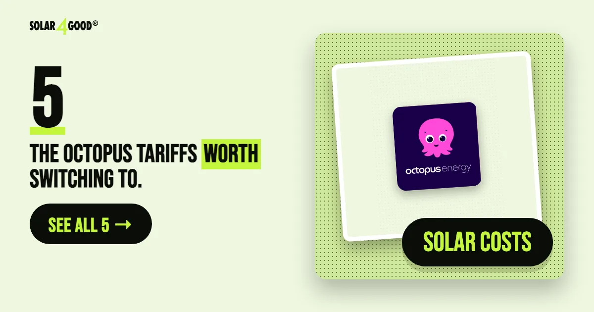 5 Best Octopus Energy Tariffs for Solar Panel Owners in 2026