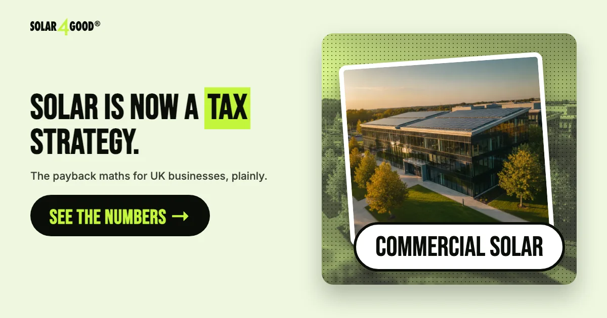 Solar Panels & Business Rates: Tax Relief, Full Expensing & Capital Allowances Explained (UK 2026)