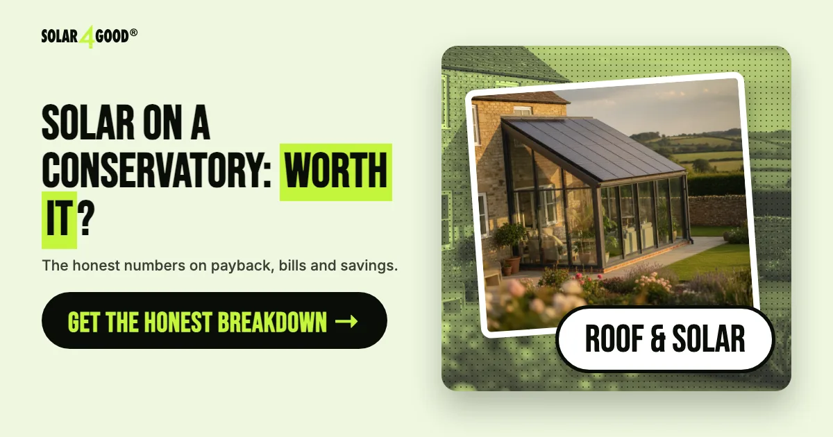 Can You Put Solar Panels on a Conservatory Roof?