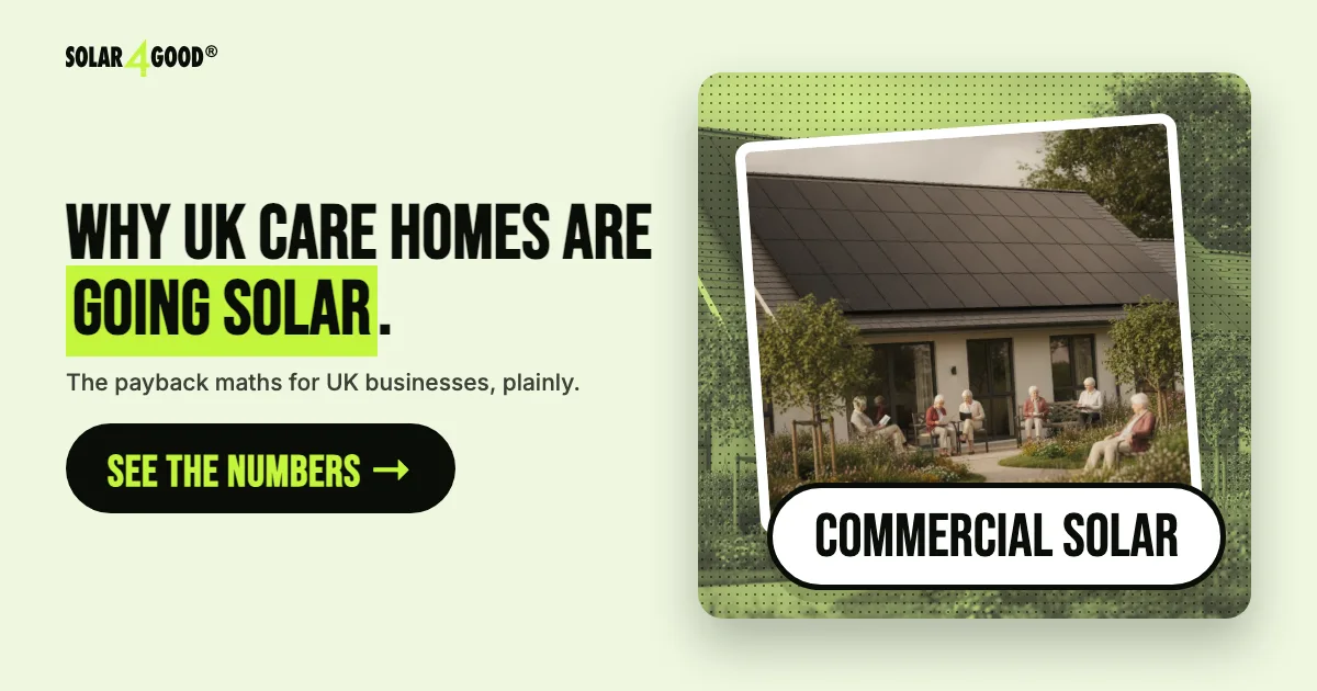 Why Care Homes Are Going Solar in 2025 | Insights from the Care Show