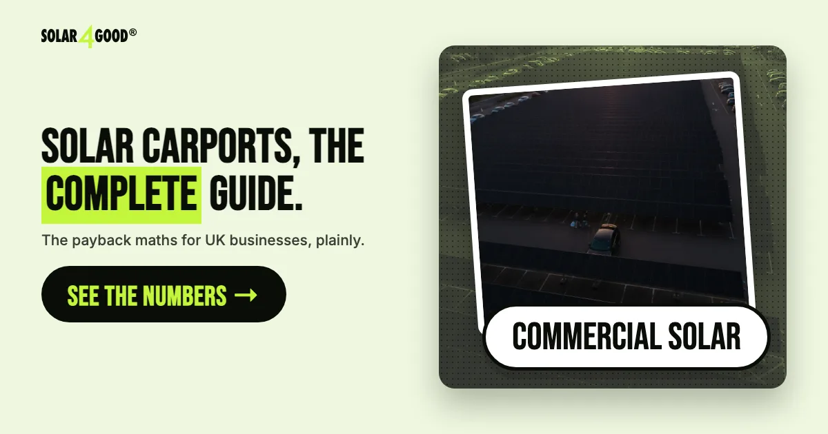 Commercial Solar Carports: A Complete Guide for UK Businesses