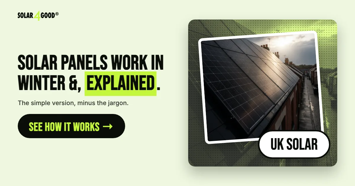 Do Solar Panels Work in Winter & On Cloudy Days in the UK?