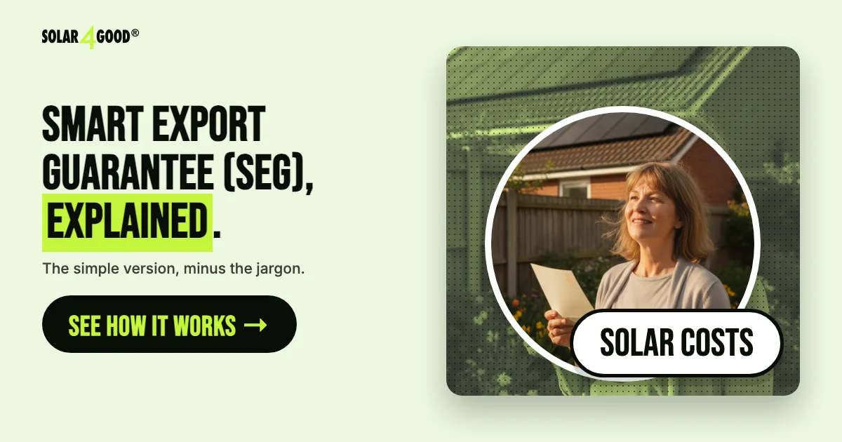 Smart Export Guarantee (SEG): How UK Solar Export Payments Actually Work in 2026