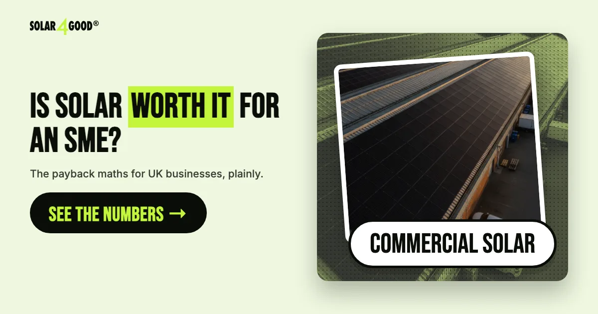 Solar Energy for Small Businesses UK 2026: Options, Costs & How to Start