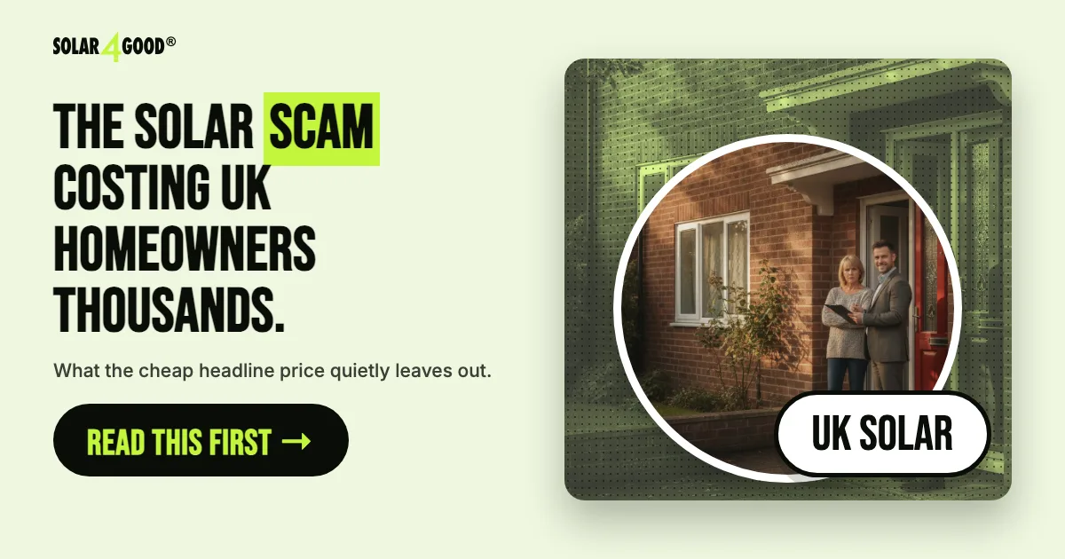 Solar Scams In The UK: What Homeowners Should Watch Out For