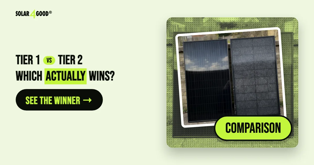 Tier 1 vs Tier 2 Solar Panels: What Actually Matters When Choosing Panels in the UK