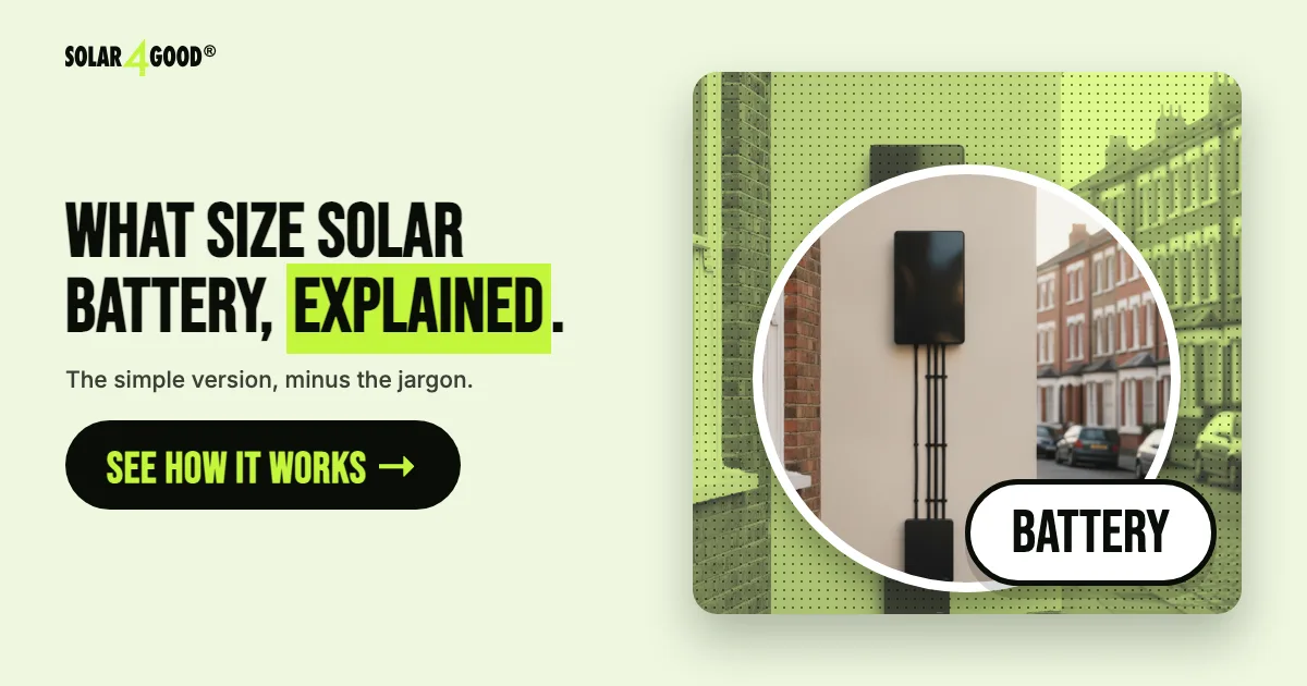What Size Solar Battery Do You Need in the UK