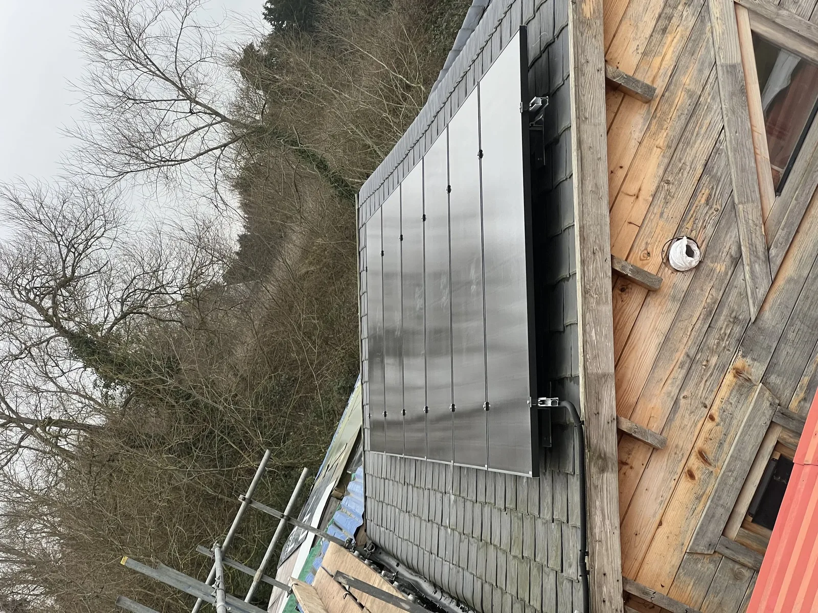 Solar panels on the Chohan family home