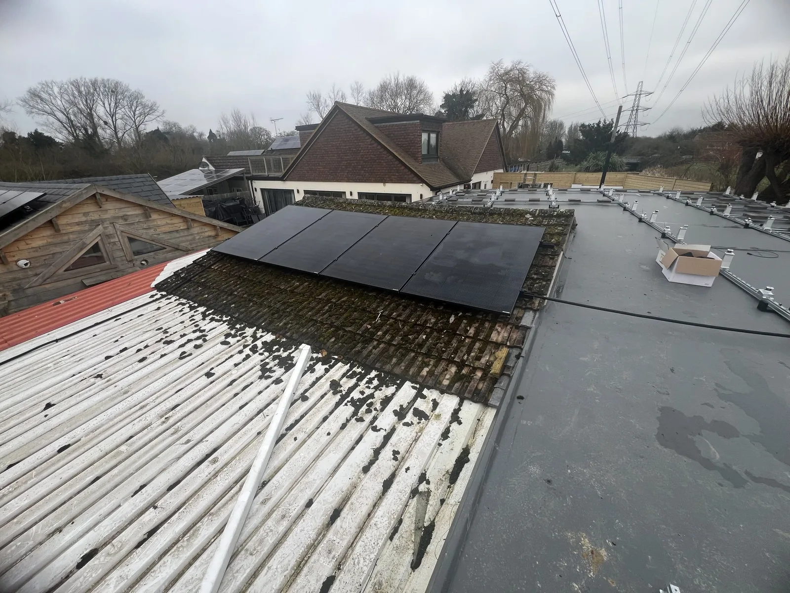 Solar panels on the Chohan family home