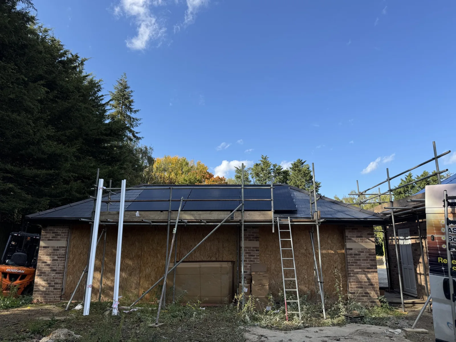 Solar panels on Naveen Mudalagiri’s home