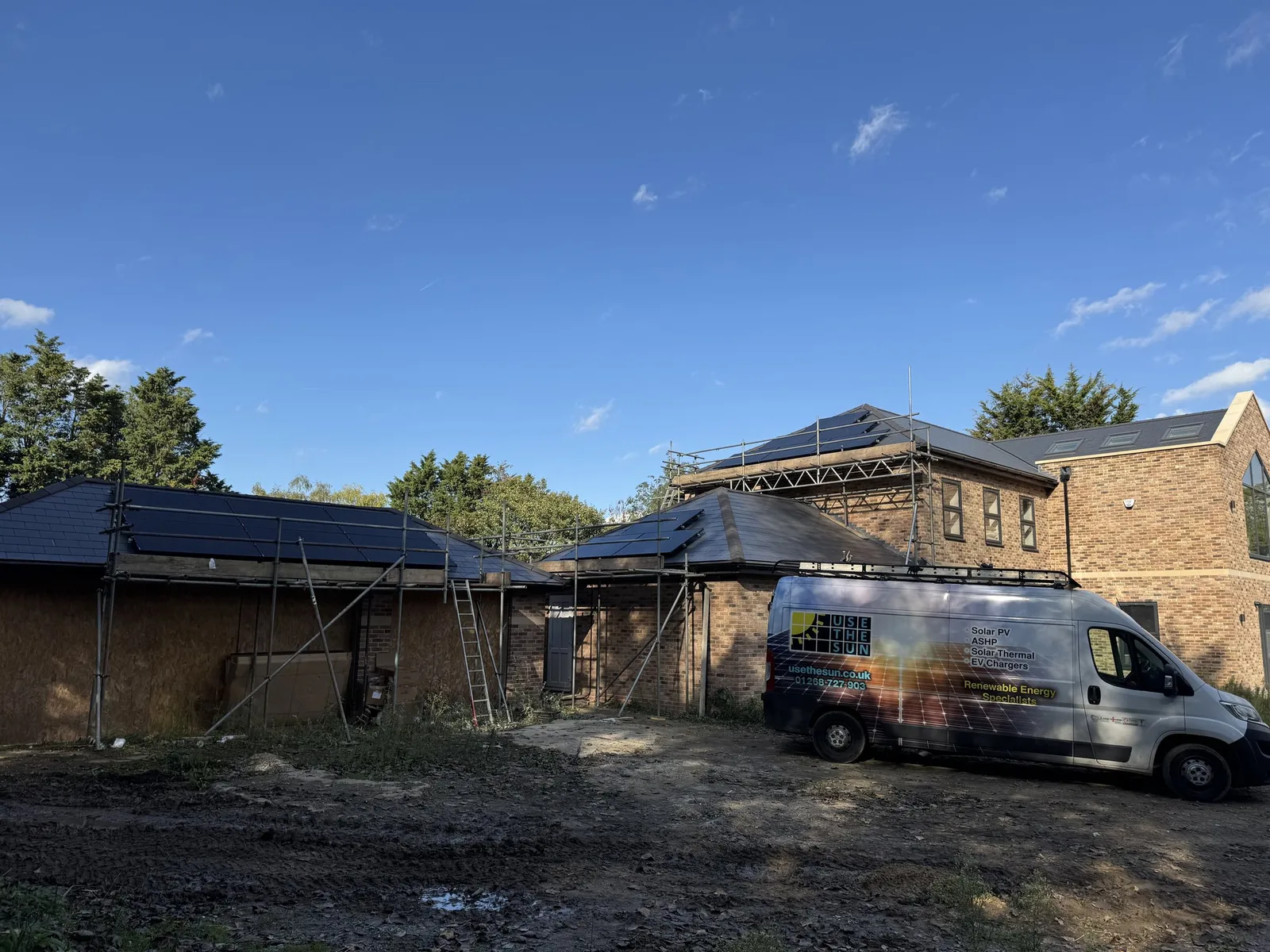 Solar panels on Naveen Mudalagiri’s home