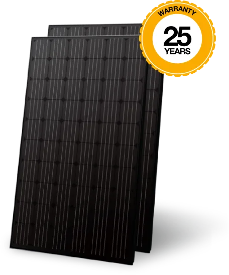MCS-certified solar panels with a 25 year warranty