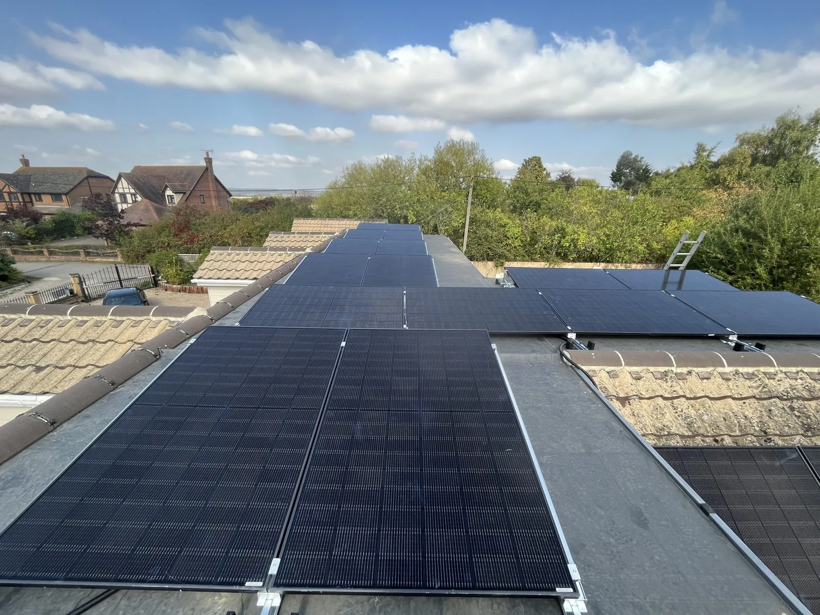Bhachoo home Tesla Powerwall and panels