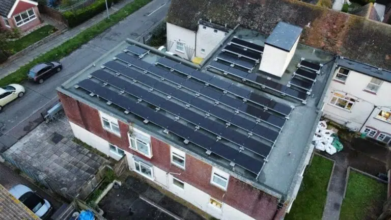 Delamer House flat-roof solar array, Walton-on-the-Naze